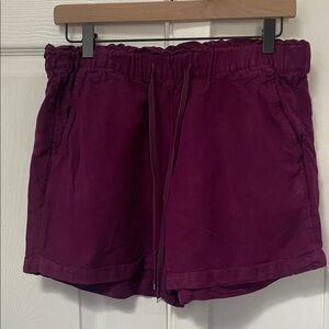 LOFT High Waist Magenta Shorts
